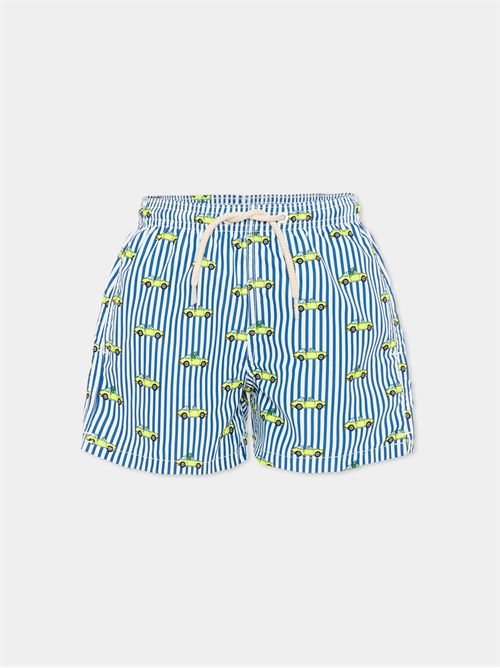 Boxer mare blu Jean Lighting per bambino con macchinine MC2 SAINT BARTH | JEA0004/02519L